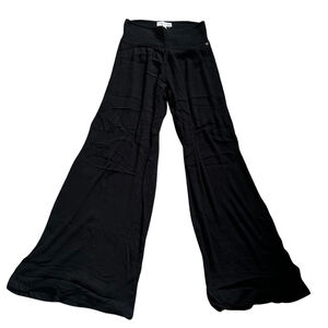 Guess Los Angeles Smocked Waist Wide Leg Rayon Pants Black Size XS Rave Witchy